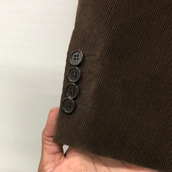 Faconnable Men's Brown Overcoat - Picture 3 of 9